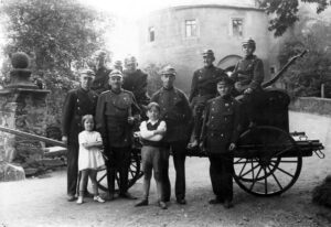 alte Feuerwehrspritze